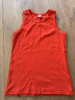 Tanktop in Orangerot Gr.M von „Kauf dich glücklich“