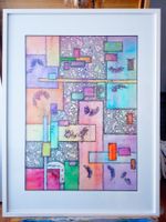 "BUNTE VIELFALT", Aquarell und Mischtechnik