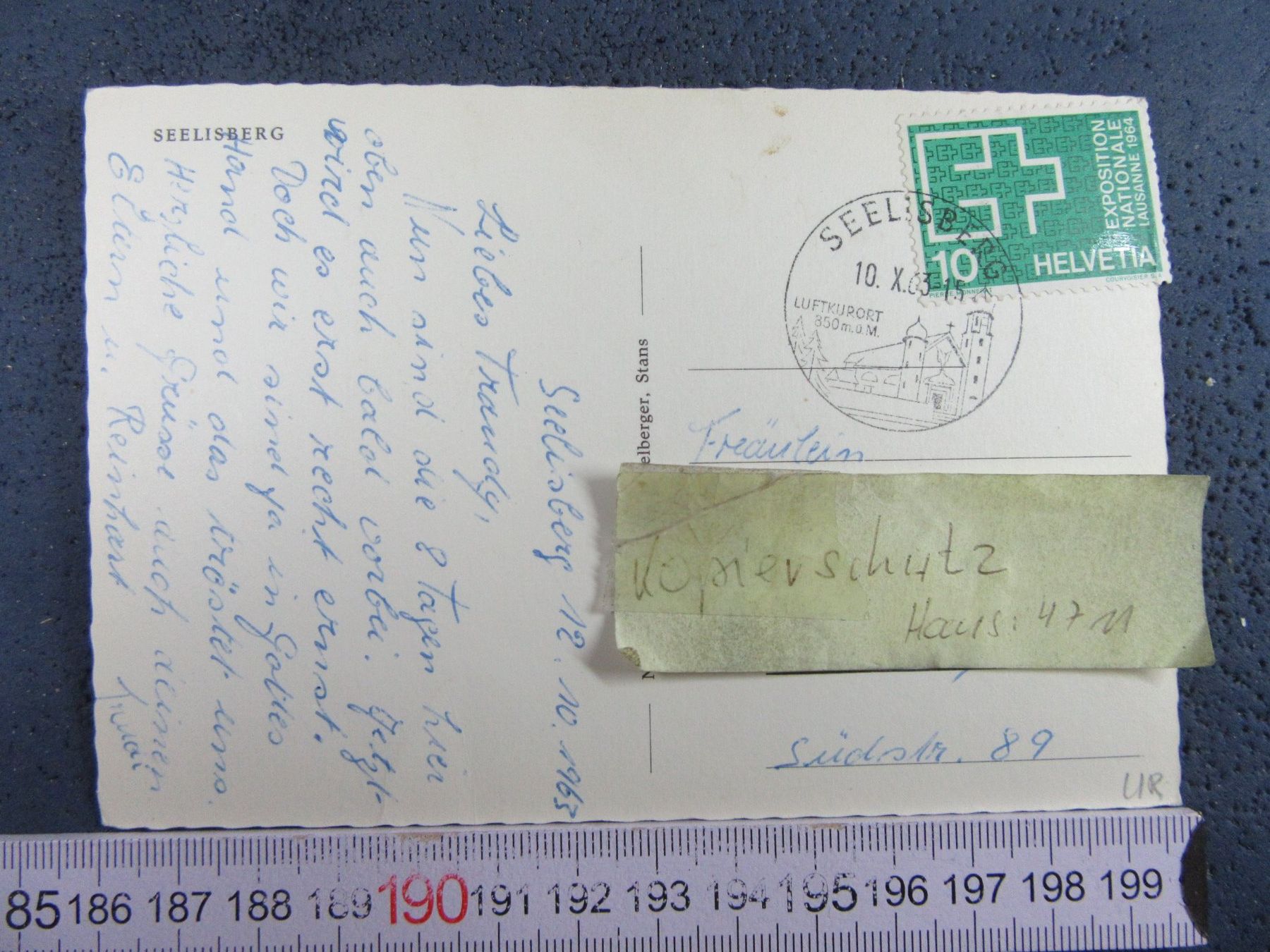 Ansichtskarten: SEELISBERG URI AK 1963 – Gebraucht aus Ettingen von Hausi4711 1