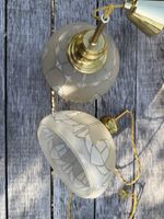 Vintage Deckenlampen (2 Stk.) Messing/Glas – schönes Design 