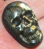 Deko Heilstein L-4579 – Labradorit Schädel 2,8x1,8x1cm