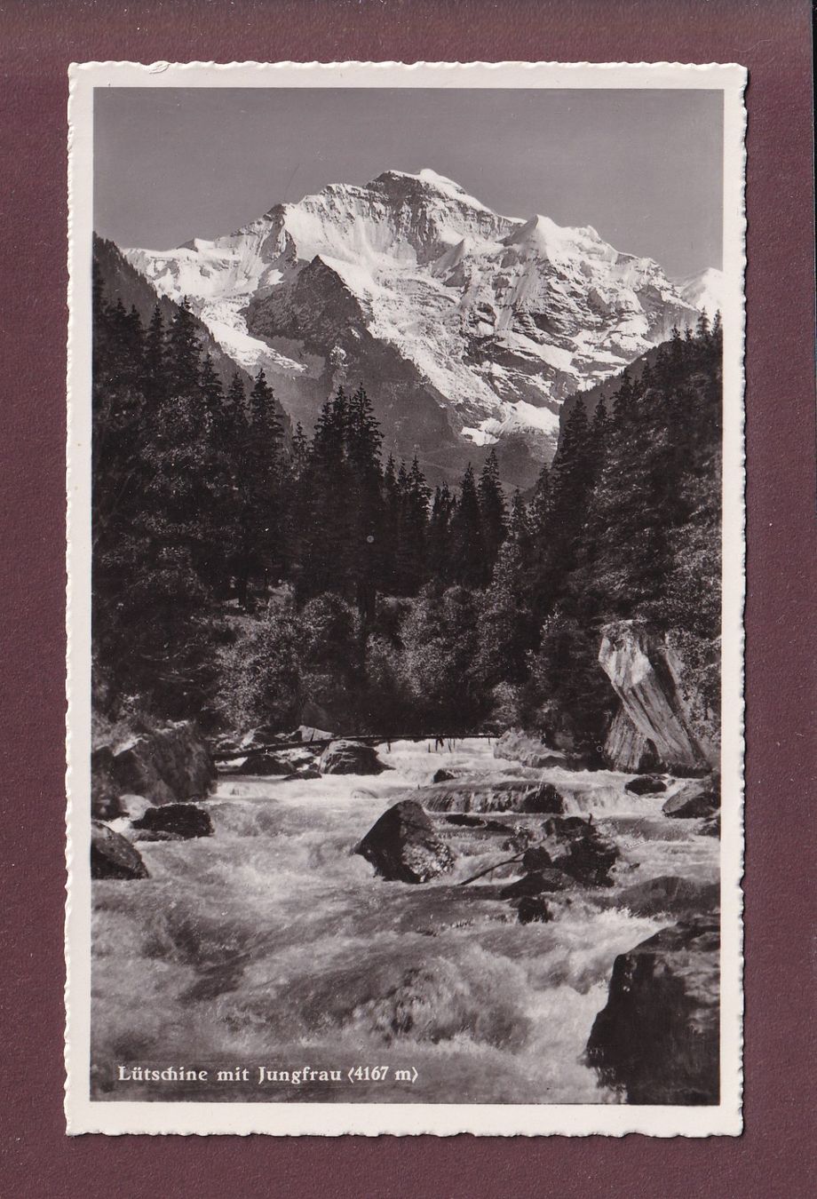 Cartes postales: LÜTSCHINE - Jungfrau – D'occasion à Pully par nicecards