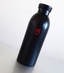 NEW Tudor Trinkflasche Wasserflasche Aluminium schwarz  0.5L