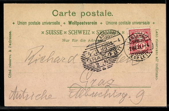 Cartes postales: Litho Lausanne, vue générale de la vil – D'occasion à Berlin par bartko-reher 1