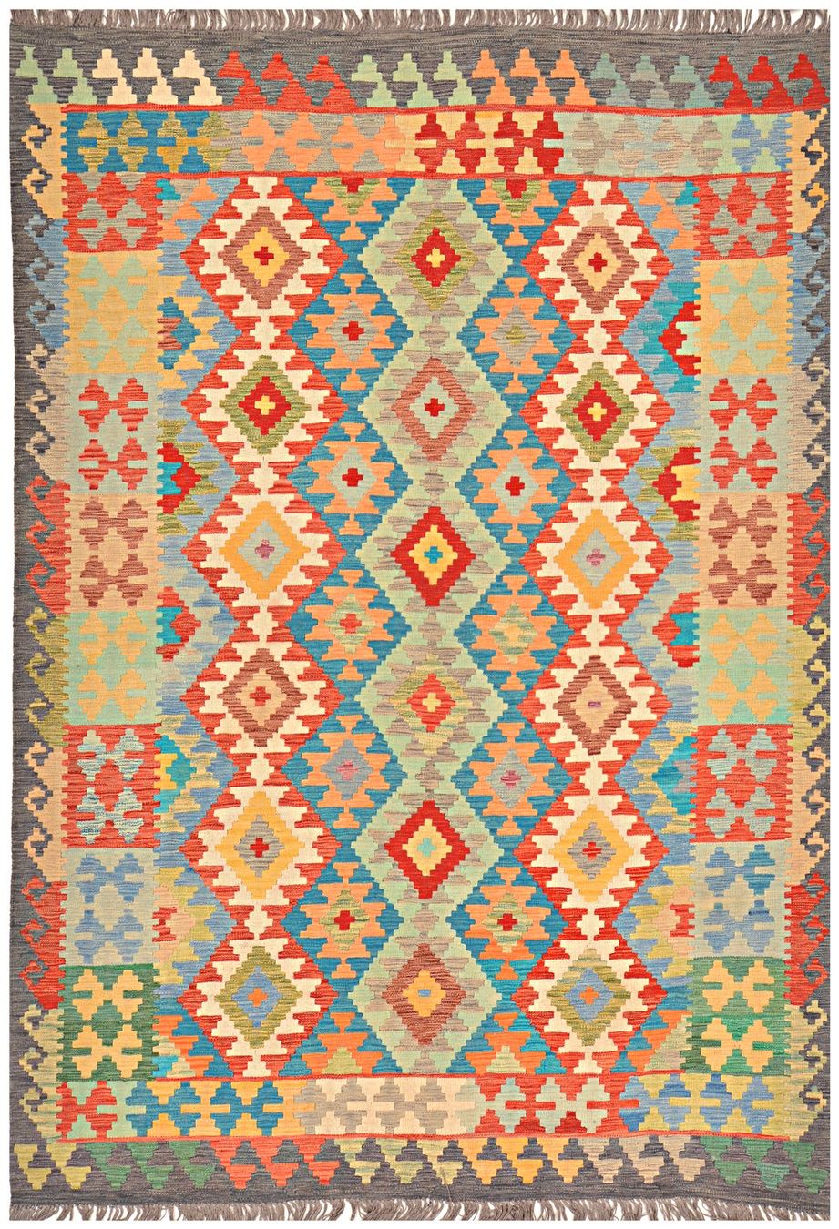 Kelim Tappeti: Oriente Afghan Kelim Teppich 200x300 cm – Nuovo e nell'imballaggio originale da Lahore venduto da Fairways79 6