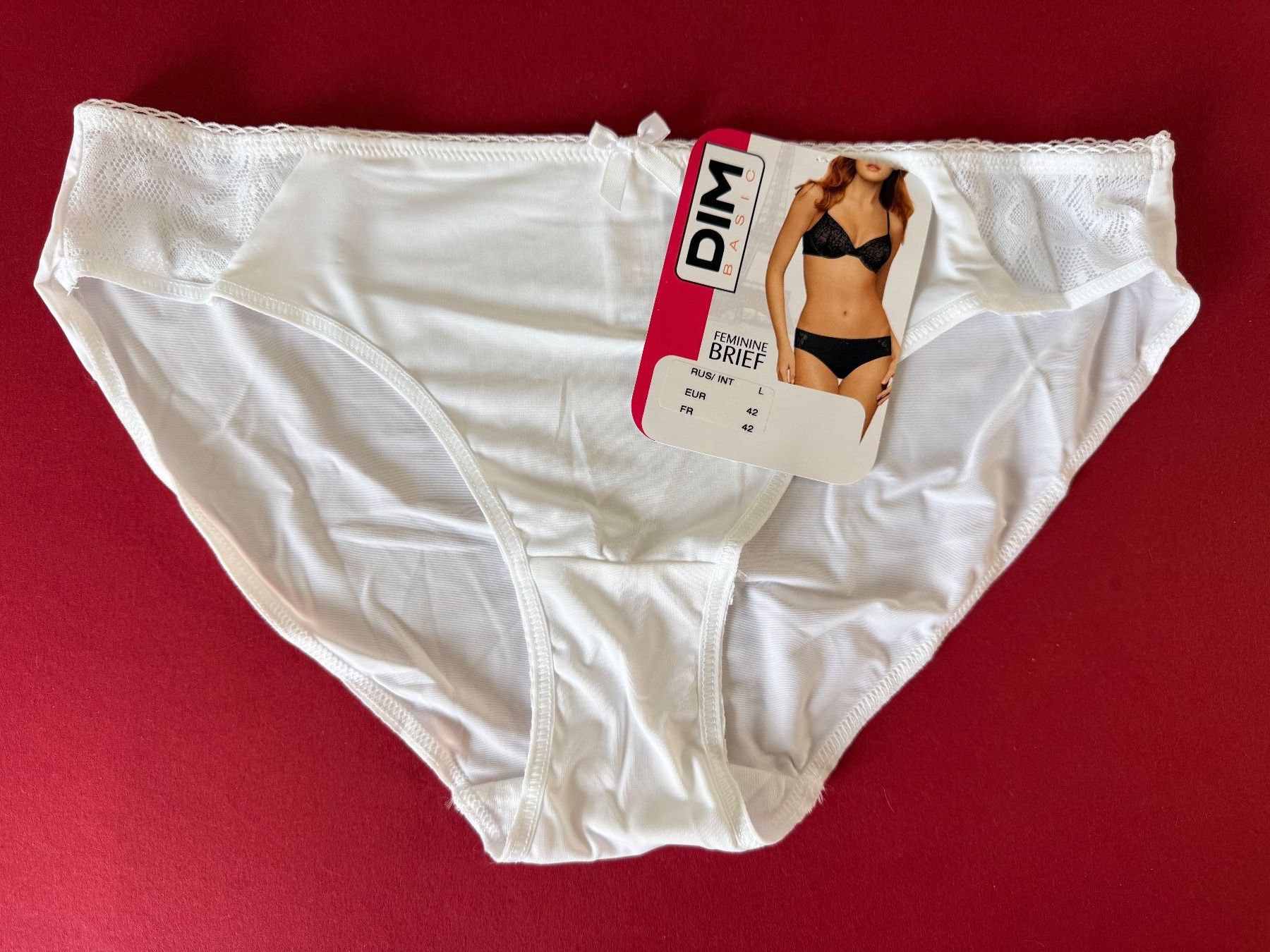 Dim Altra biancheria intima: DIM Basic, Slips FEMININE, Grösse 42, 2 Stück in Weiss – Nuovo e nell'imballaggio originale da Rudolfstetten venduto da gst_g7xl 2