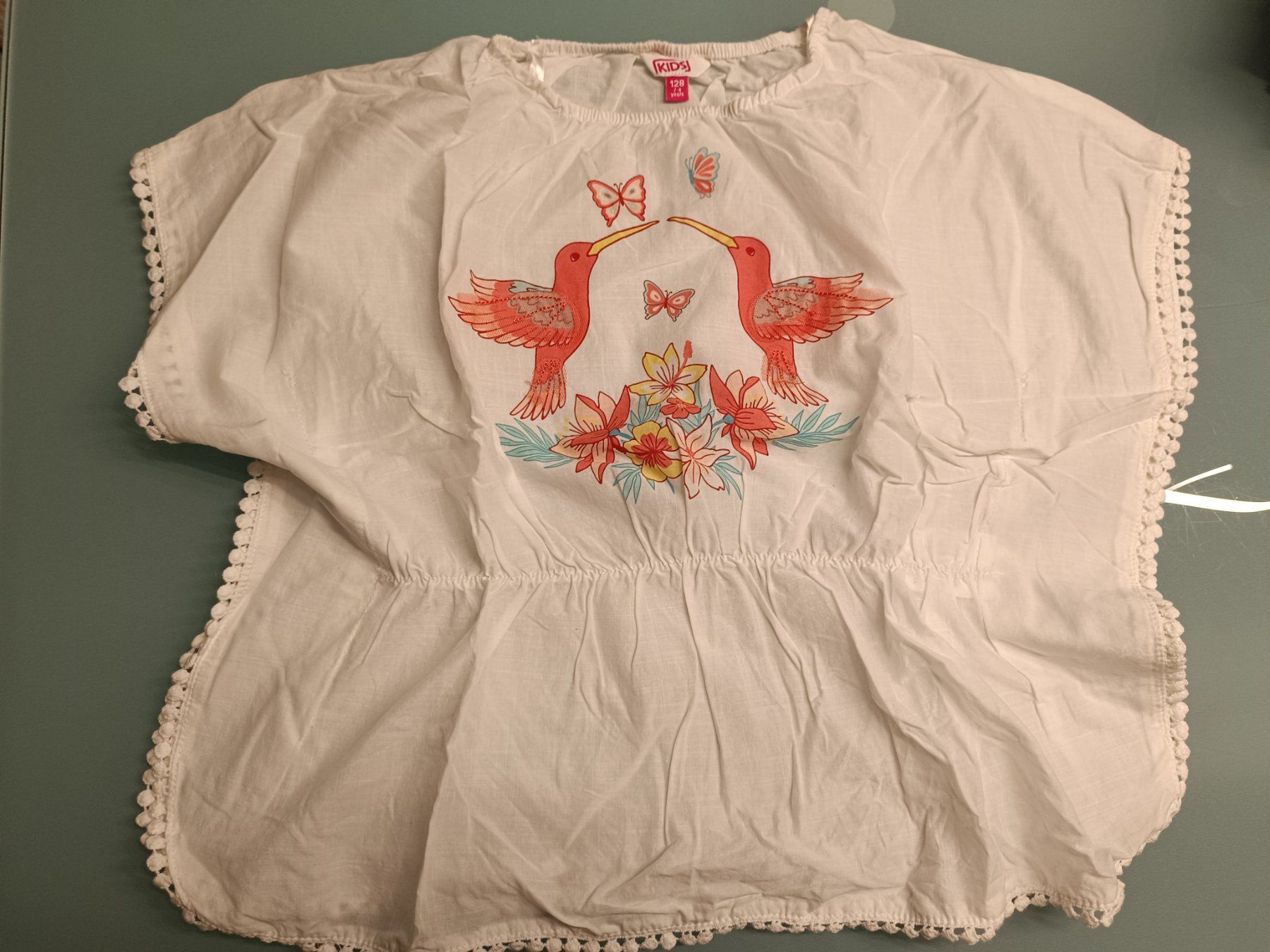 Camicette, T-shirt & Top: Neue Tunika mit Applikationen 128 – Nuovo (secondo la descrizione) da Wohlen AG venduto da Fabe3