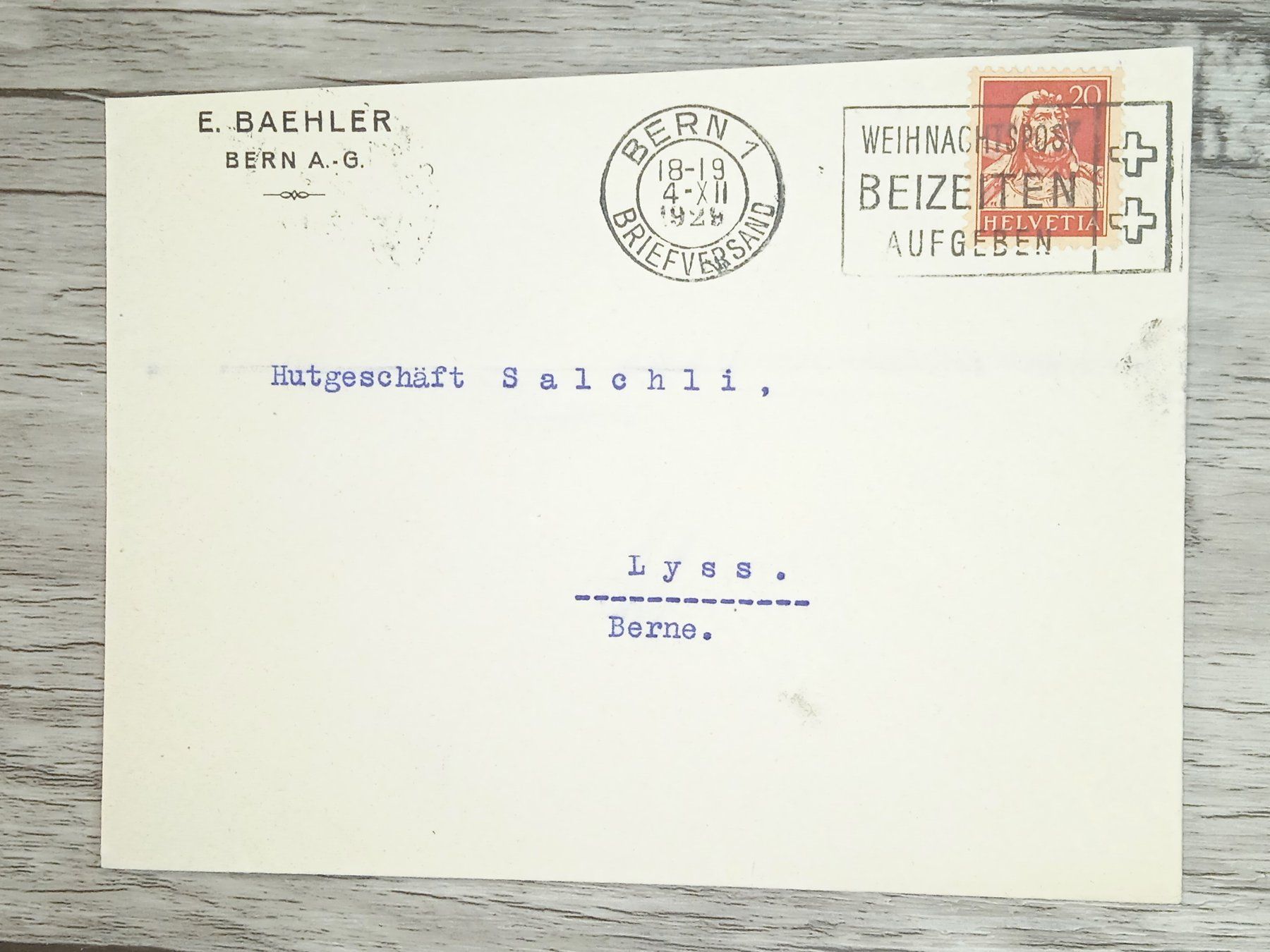 Tutti i francobolli: TR20 Enveloppe + Timbre Suisse 1929 – Usato da Cousset venduto da Patrick_Collections
