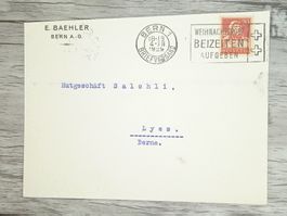 TR20 Enveloppe + Timbre Suisse 1929