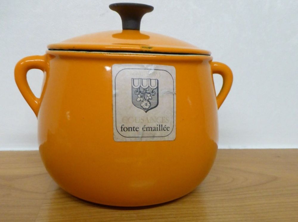 LE CREUSET COUSANCES Superbe Cocotte en Fonte émaillée Vintage 32 cm/6