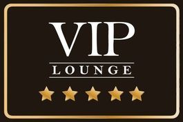 Blechschild 3D-VIP LOUNGE-SCHWARZ-QUER