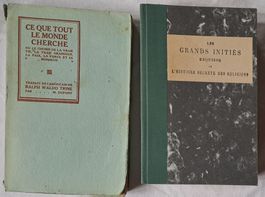 2 livres occultisme - Waldo Trine et Edouard Schuré