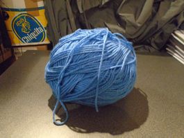 Wolle, blau