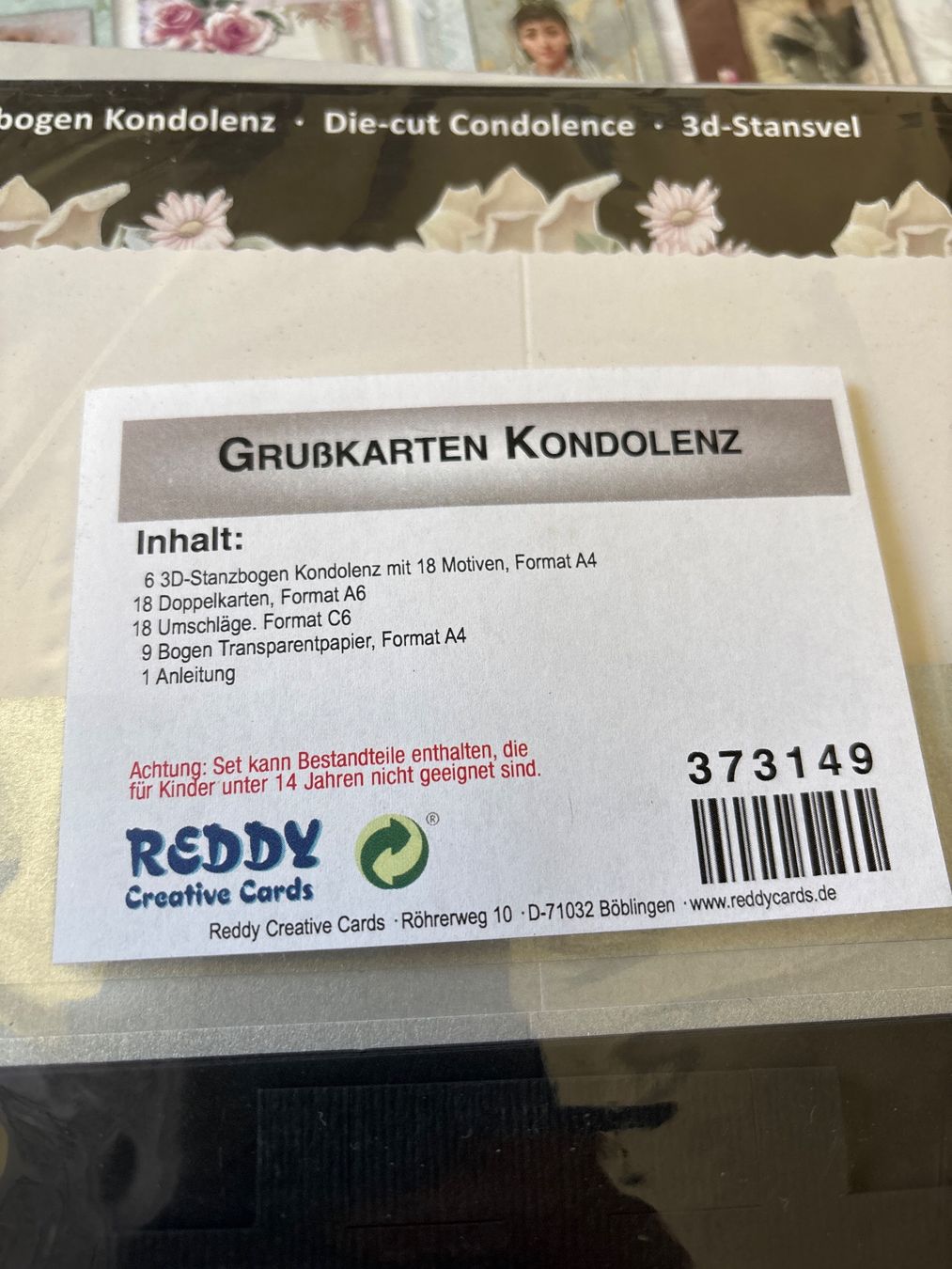 Kit bricolage: Ca. 40x 3D-Karten zum basteln – Nuovo e nell'imballaggio originale da Amriswil venduto da SCHLOSSGEISTLI 2