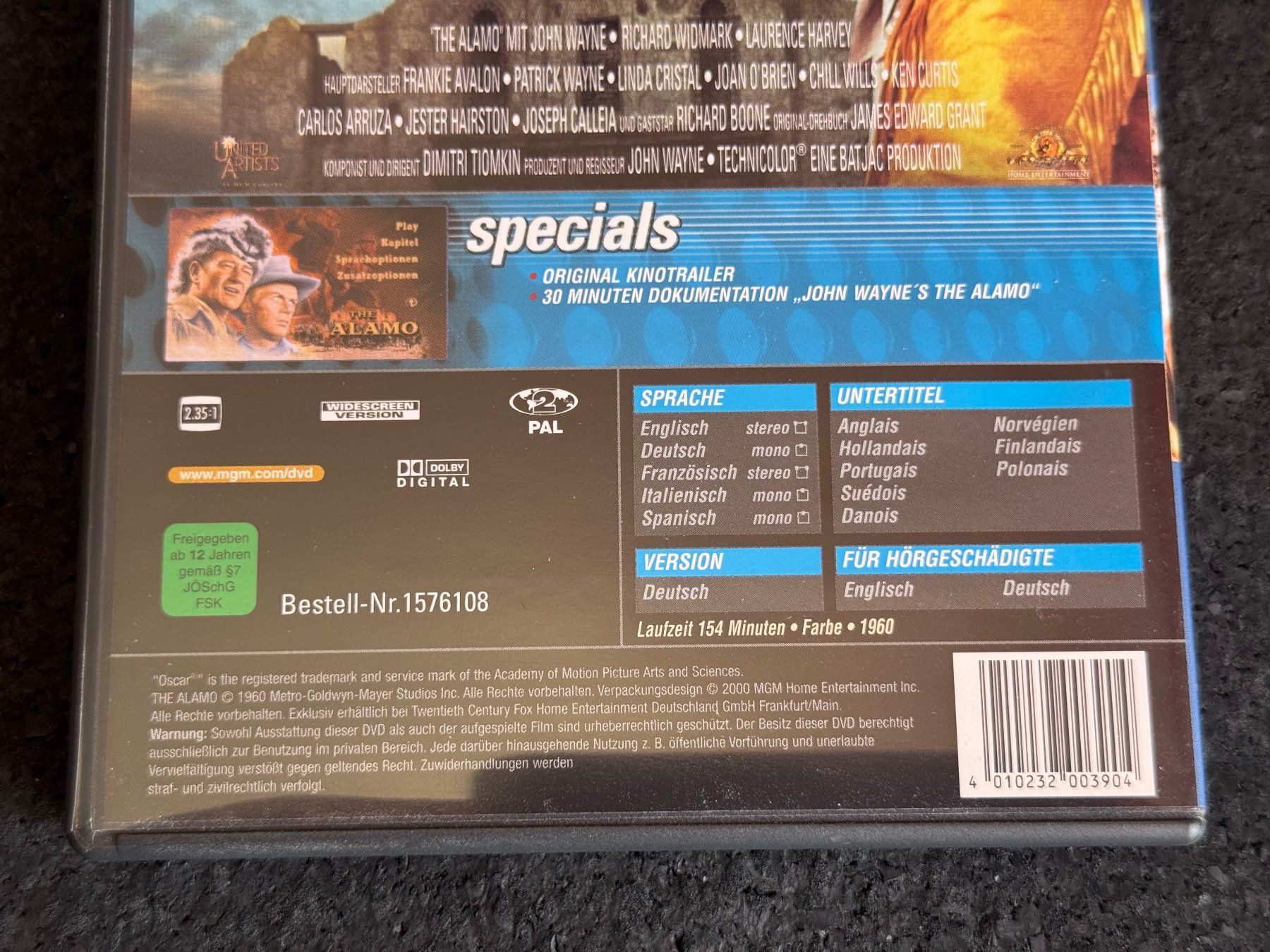 Tutti i DVDs: Alamo Western DVD EN/DE/FR/IT/SP  John Wayne – Usato da Fribourg venduto da tschjoly 3