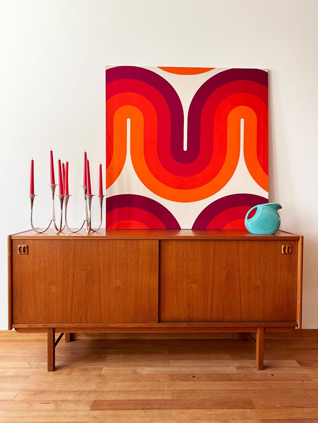 Credenze: Mid Century Danish Teak Credenza – Usato da Basel venduto da Josy_Baker_1906