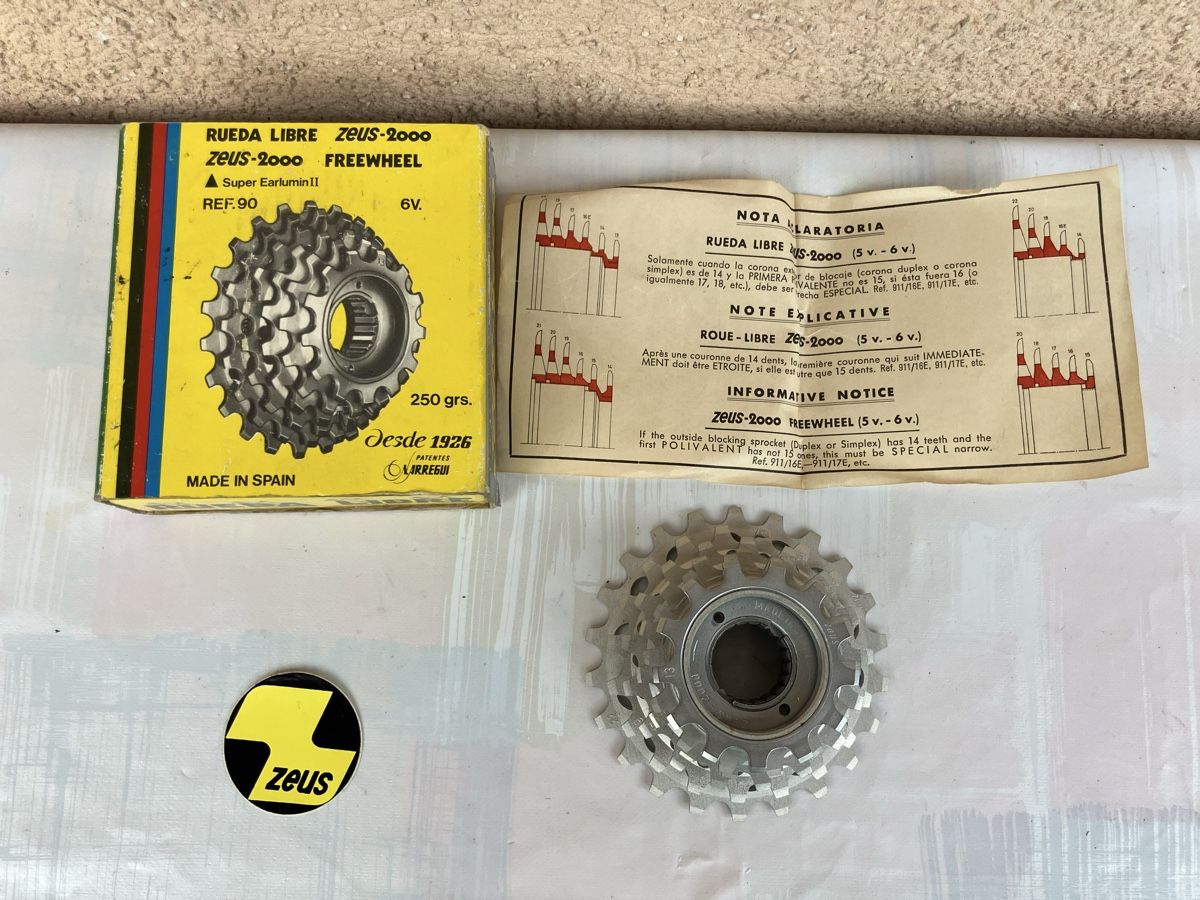Pezzi di ricambio: NOS Zeus 2000 6-speed freewheel – Usato da Trimbach venduto da cendira 1