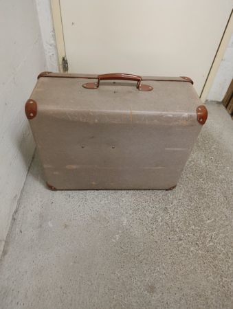 Koffer Vintage braun beige gebrauchter Zustand stabil