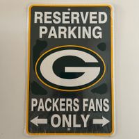 🏈 NFL Green Bay Packers Parking Only (Lizenziert & OVP)
