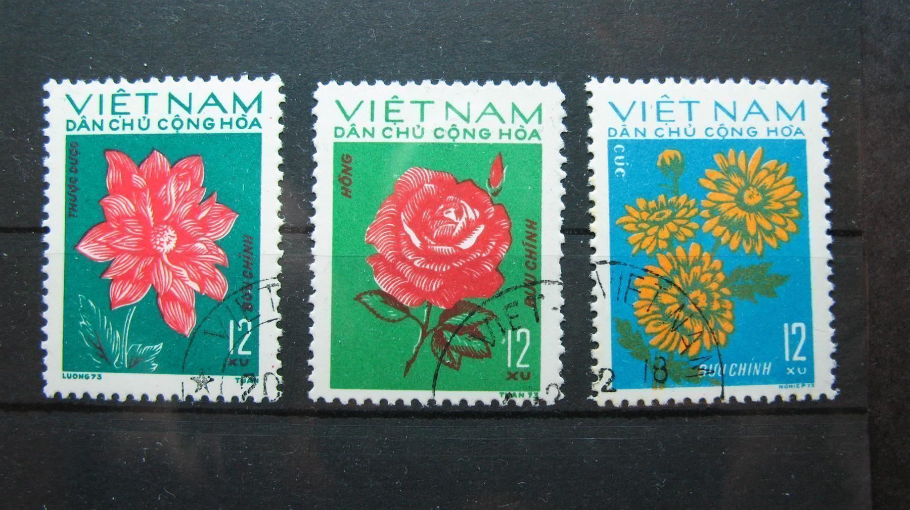 Tutti i francobolli: Vietnam 1974 Blumen gest. – Usato da Wil SG venduto da fva01