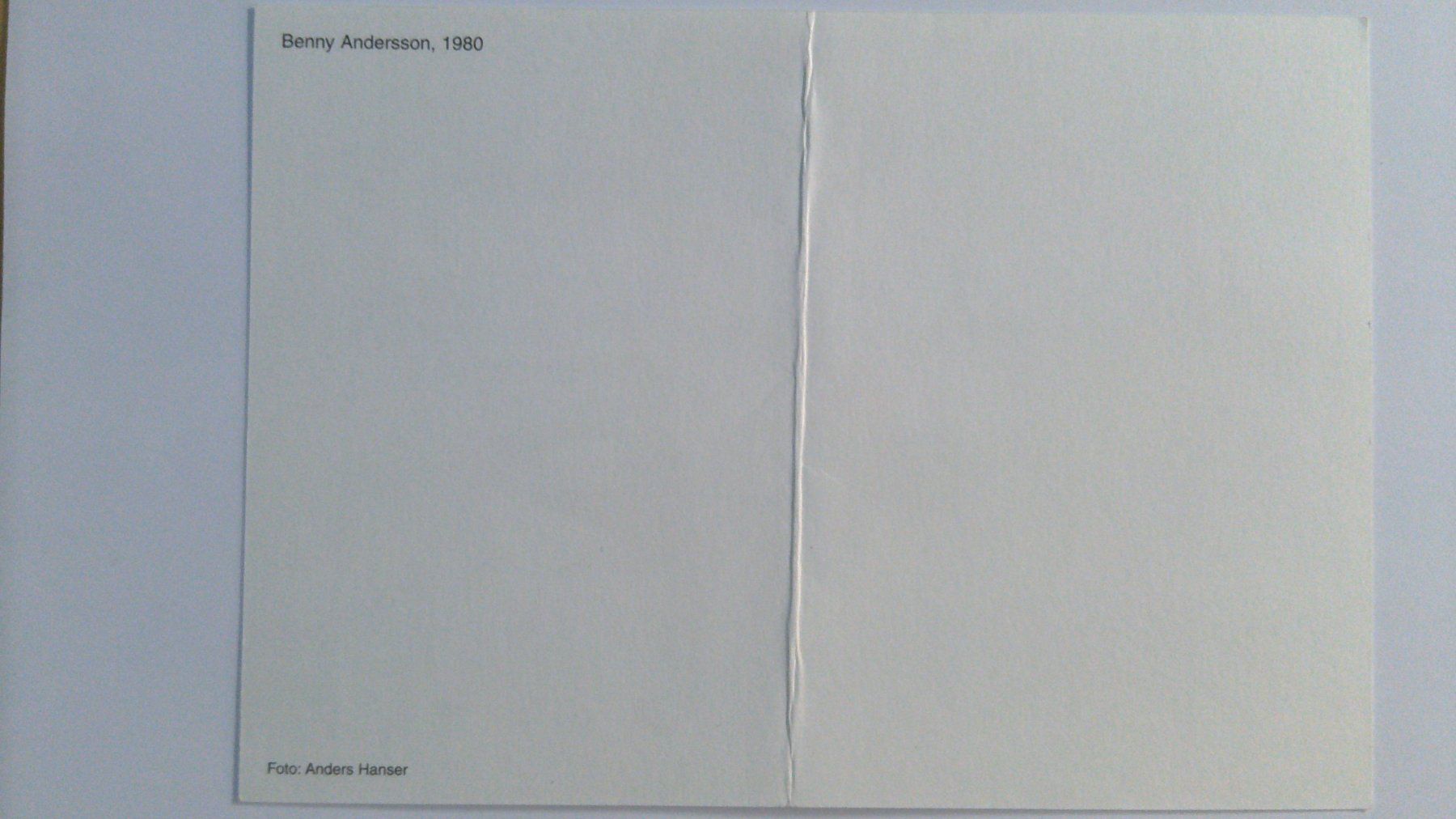 Autografi: Benny Andersson, Abba, Original Autogramm auf Karte – Usato da Salmsach venduto da Schusoa 1