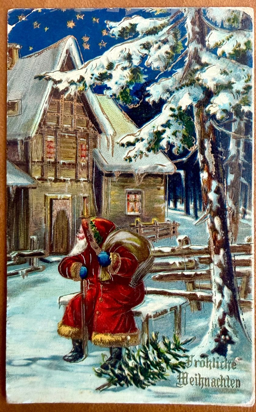 Cartoline postali: Père Nöel - Kitsch 1914 – Usato da Lutry venduto da Ediego
