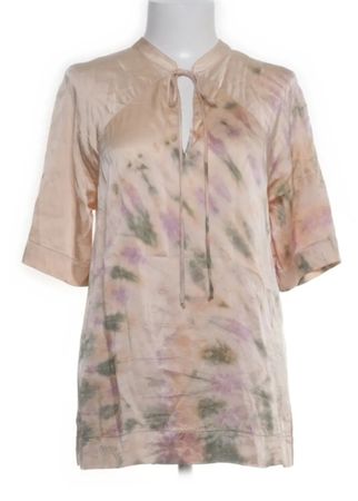 Miguel Allegra Seidenbluse S, 100% Seide