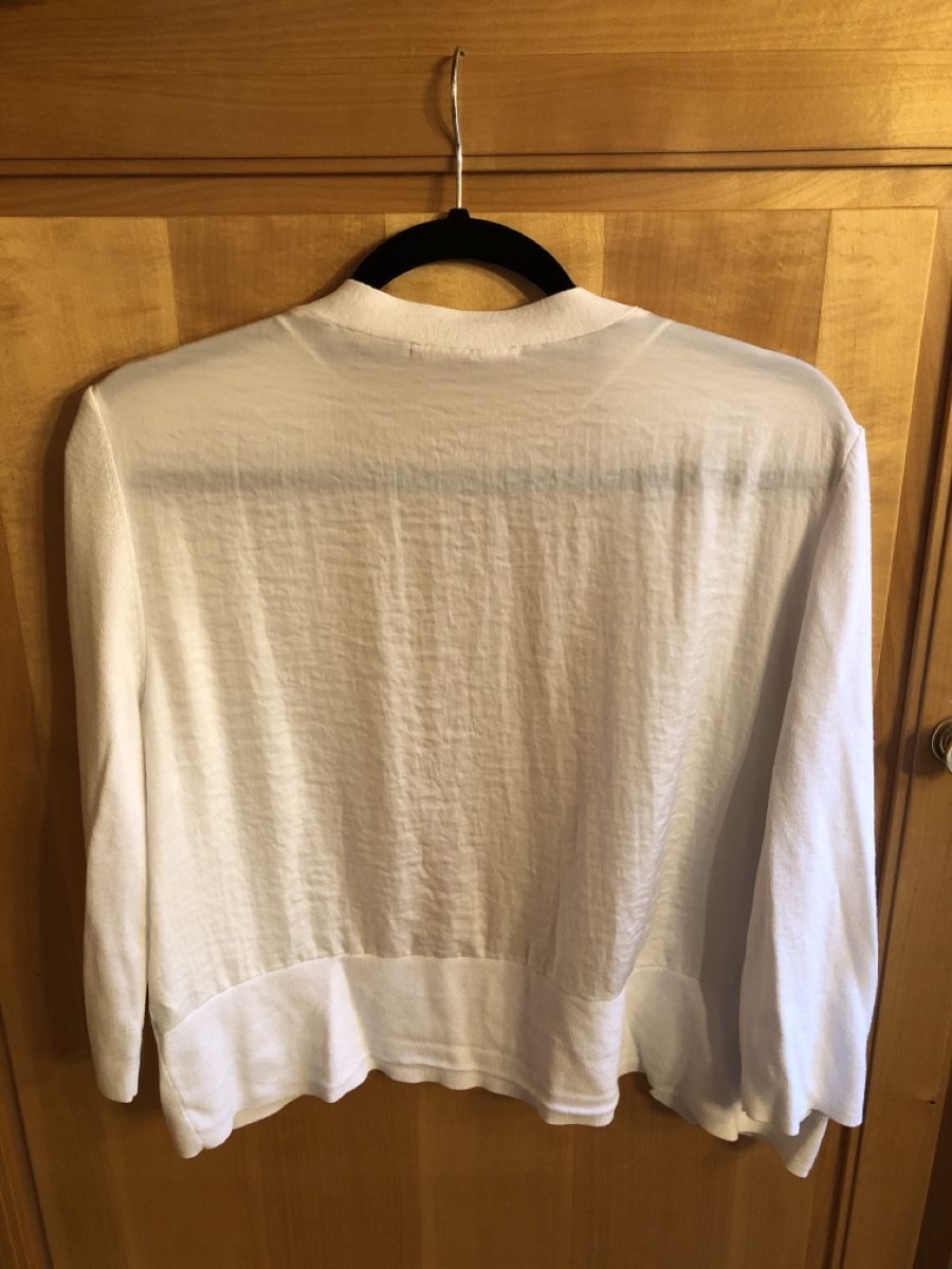 Bolero: S. Oliver Cardigan weiss Gr. 40 – Usato da Mauren venduto da ducducturi 2