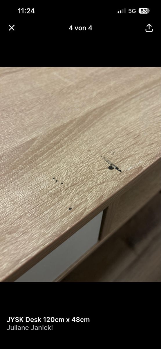 Jysk Tavoli: JYSK Tisch mit Schubladen, 120x48cm – Usato da Ermensee venduto da Juleess 3