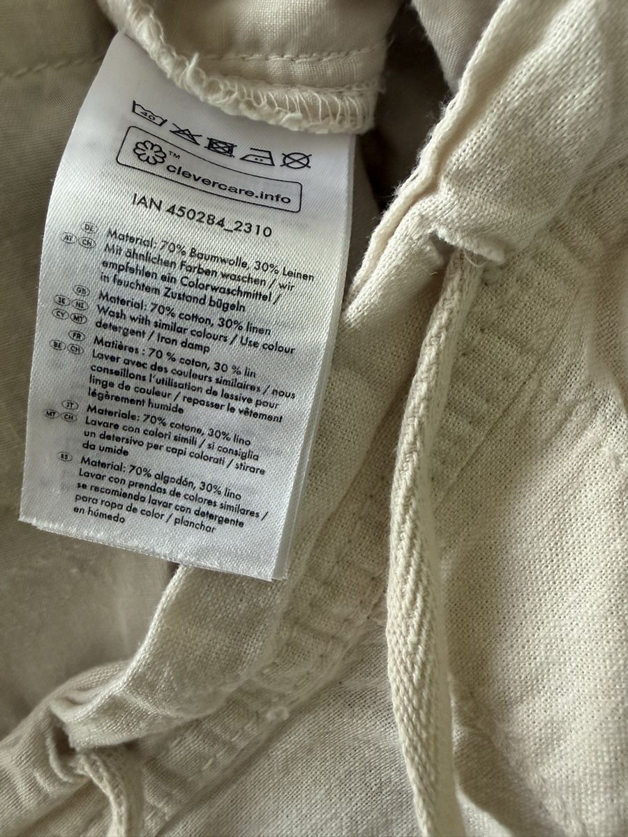 Guinzagli & Collari: Baumwoll-Leinenhose beige Gr. XL/ NEU – Nuovo (secondo la descrizione) da Horw venduto da ast_b5c6 5
