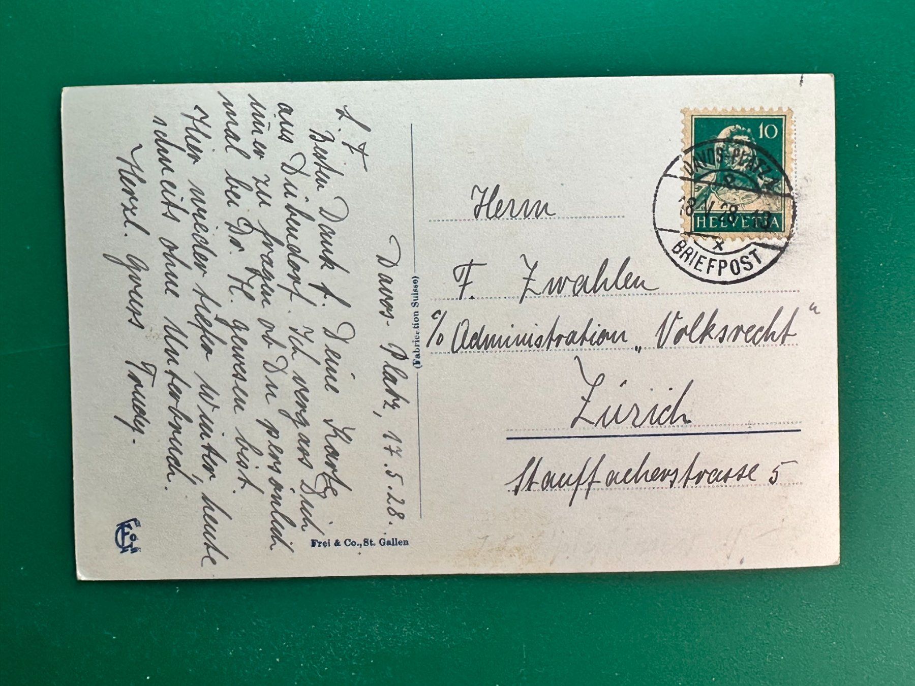 Cartoline postali: Auf der Weissfluh – Usato da Steg VS venduto da danwer74 1