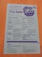 älterer Flyer für Reiseangebot: Viva Italia Kuoni - Reisen