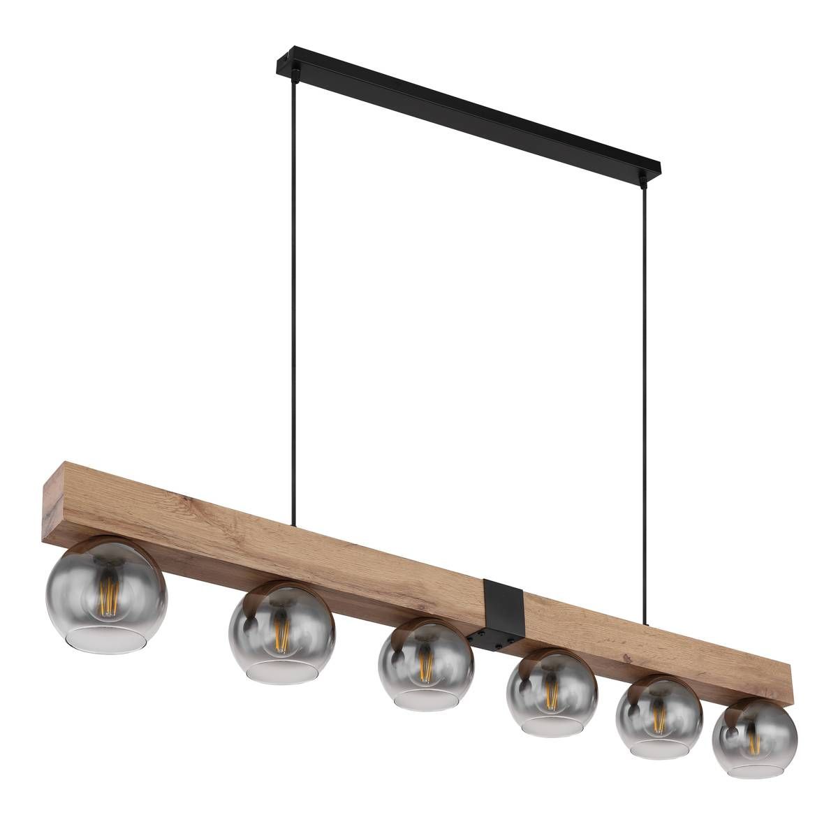 Lampadari & plafoniere: Pendelleuchte, Holzoptik, 140 cm x 15 cm – Nuovo (secondo la descrizione) da Kreuzlingen venduto da Smart-Light 6