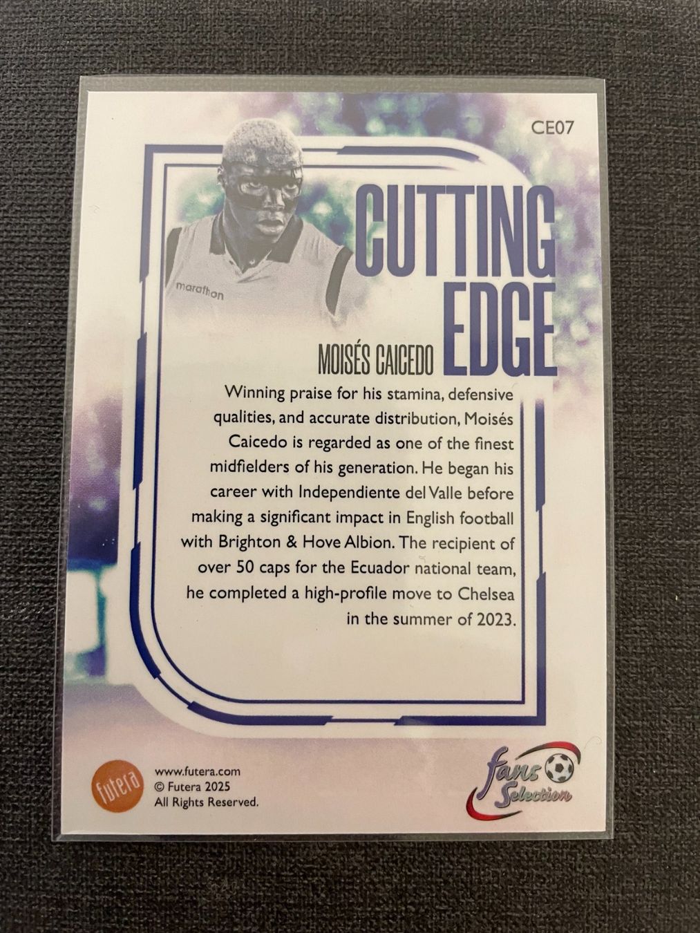 Carte collezionabili: Futera Moises Caicedo Ecuador – Usato da Burgdorf venduto da Sports_Cards_3400 1