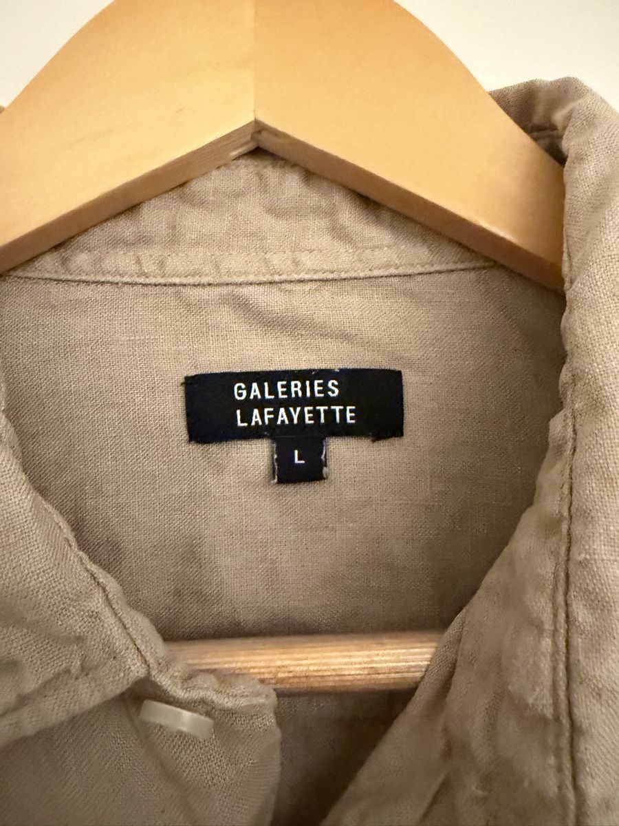 Camicie: Galeries Lafayette Leinenhemd Beige Gr. L 100% Leinen – Usato da Zürich venduto da jak_89nh 1