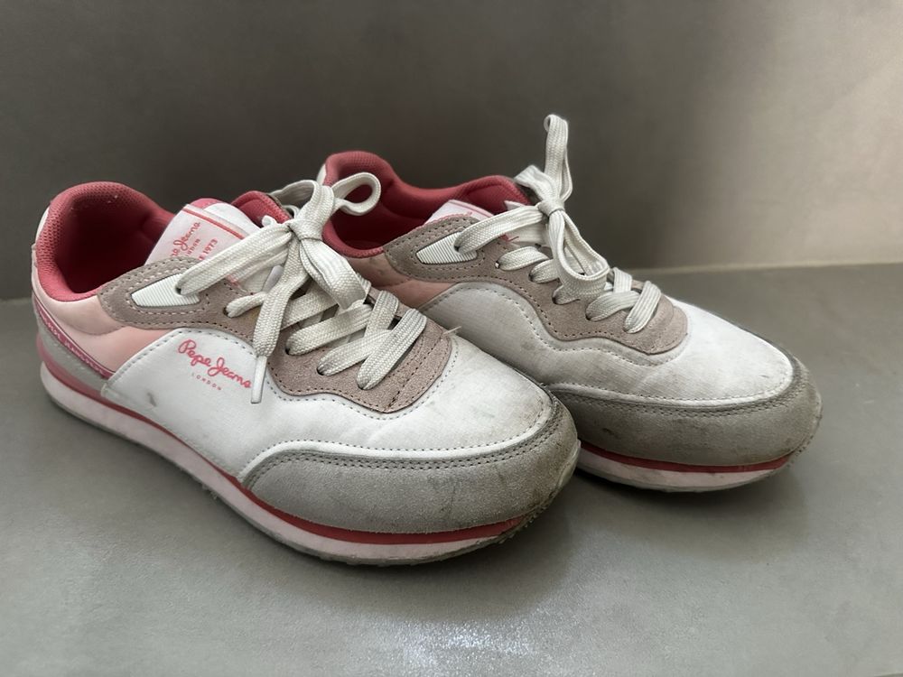 Pepe Jeans Player Glow G Sneaker Für Mädchen – Sportlicher Ledersneaker Im Tennis-Look