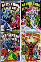 VISION & THE SCARLET WITCH COMPLETE 4 PART SERIE MARVEL 1982