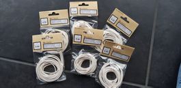 Ringsleder Rundriemen weiss NEU OVP, 6 Pack