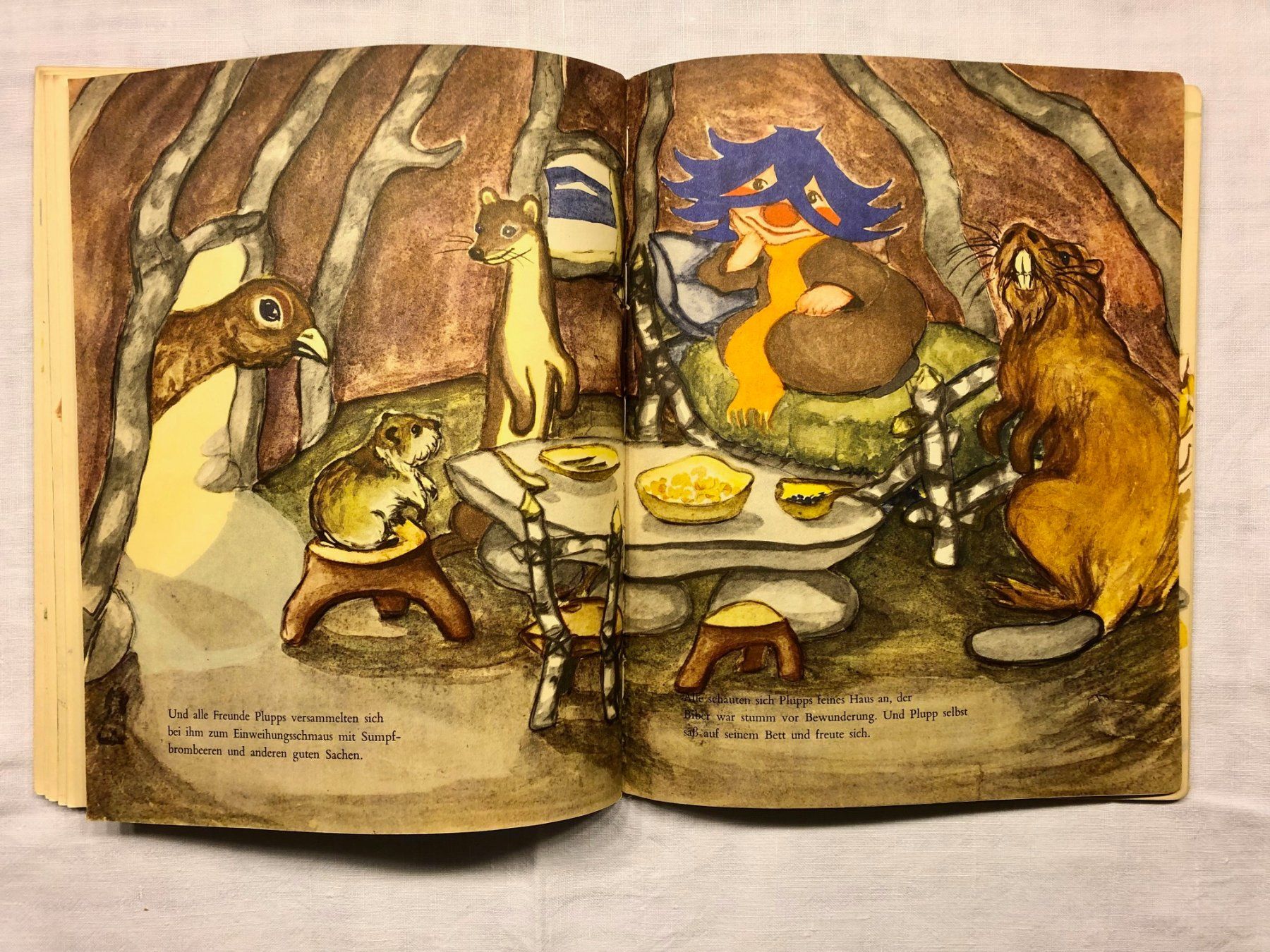 Libri: Bilderbuch " Plupp und das Wiesel" von Inga Grubbström – Usato da Winterthur venduto da Barunggeli 6