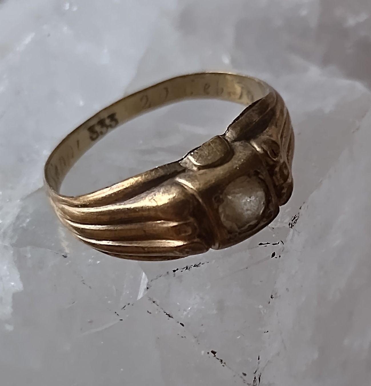 Anelli: VINTAGE RING GOLD 333 750 GOLDRING – Usato da Romanshorn venduto da Stubsinator 6