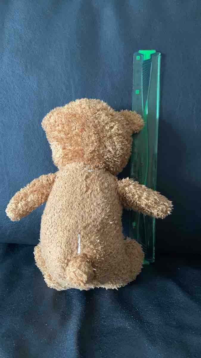 Spielzeuge: Brauner Teddybär Plüschtier mit Karomuster-Details – Gebraucht aus Spiegel b. Bern von Power 1