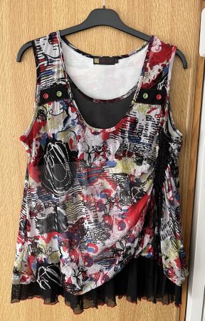Shirt Bluse Purple Rose (w. Niederberger), speziell, XL, neu