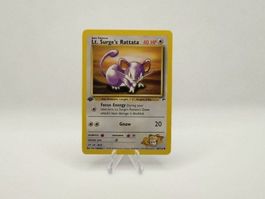 Lt. Surge's Rattata 1st Edition Gym Heroes | Near MINT |