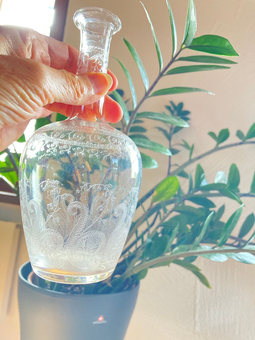 Vasi & Recipienti: Antikes Kristallglas graviert – Usato da Oberembrach venduto da Freeflute 5