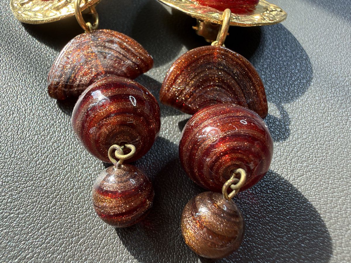Boucles d'oreille: Vintage Ohrringe Clips Luxus Modeschmuck   – D'occasion à Lamone par LaCantinaMagica 2