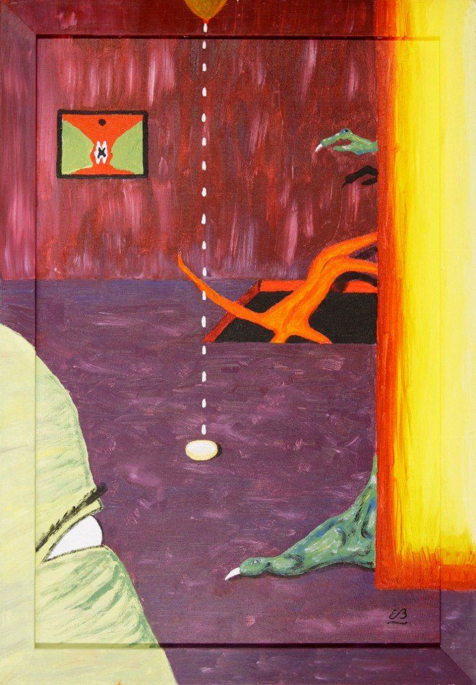 Dipinti: Surreales Gemälde: The last fall – Nuovo (secondo la descrizione) da Fribourg venduto da erw_68dx