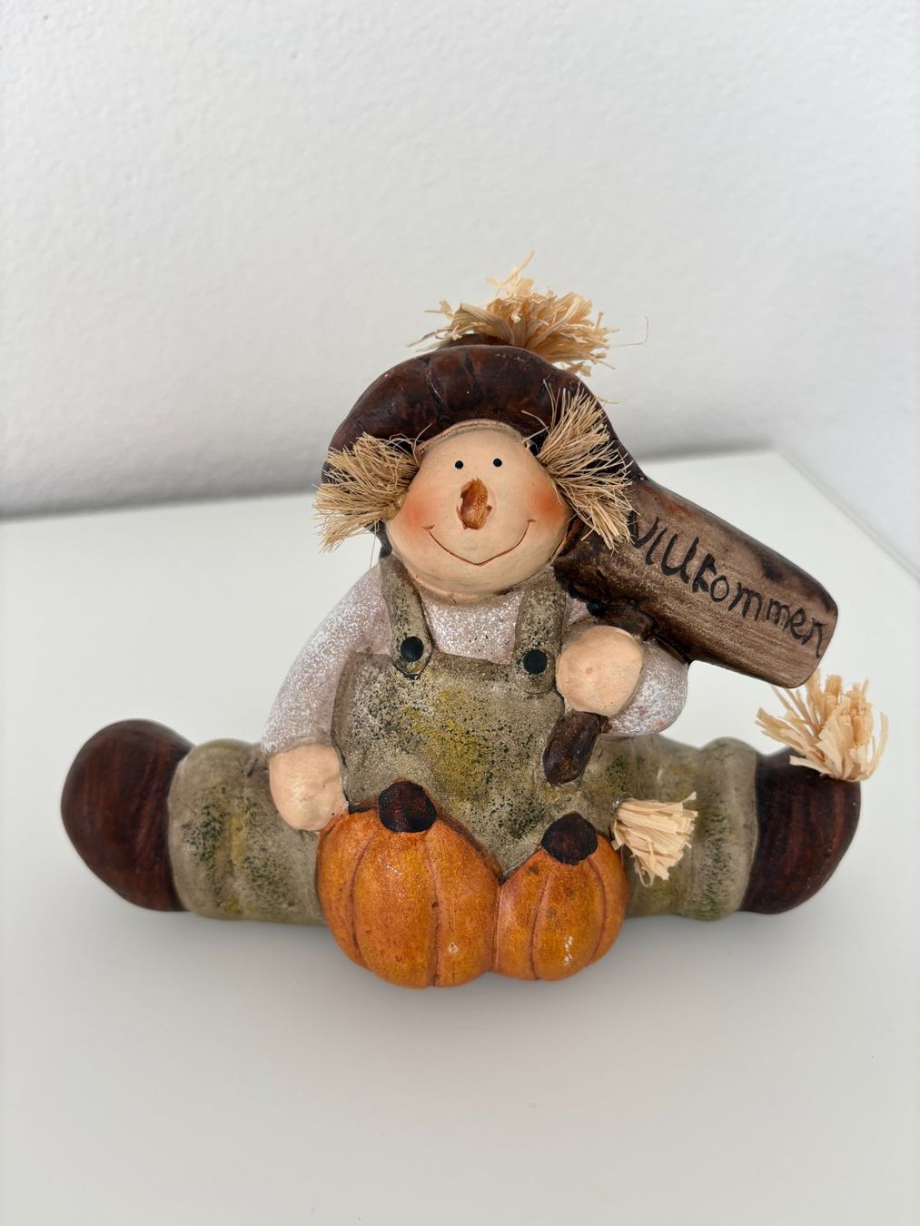 Tutte le decorazioni: 4 Stk. Herbst- Figuren, Kürbis, Willkommen, super Zustand – Usato da Aesch LU venduto da Rovo 2
