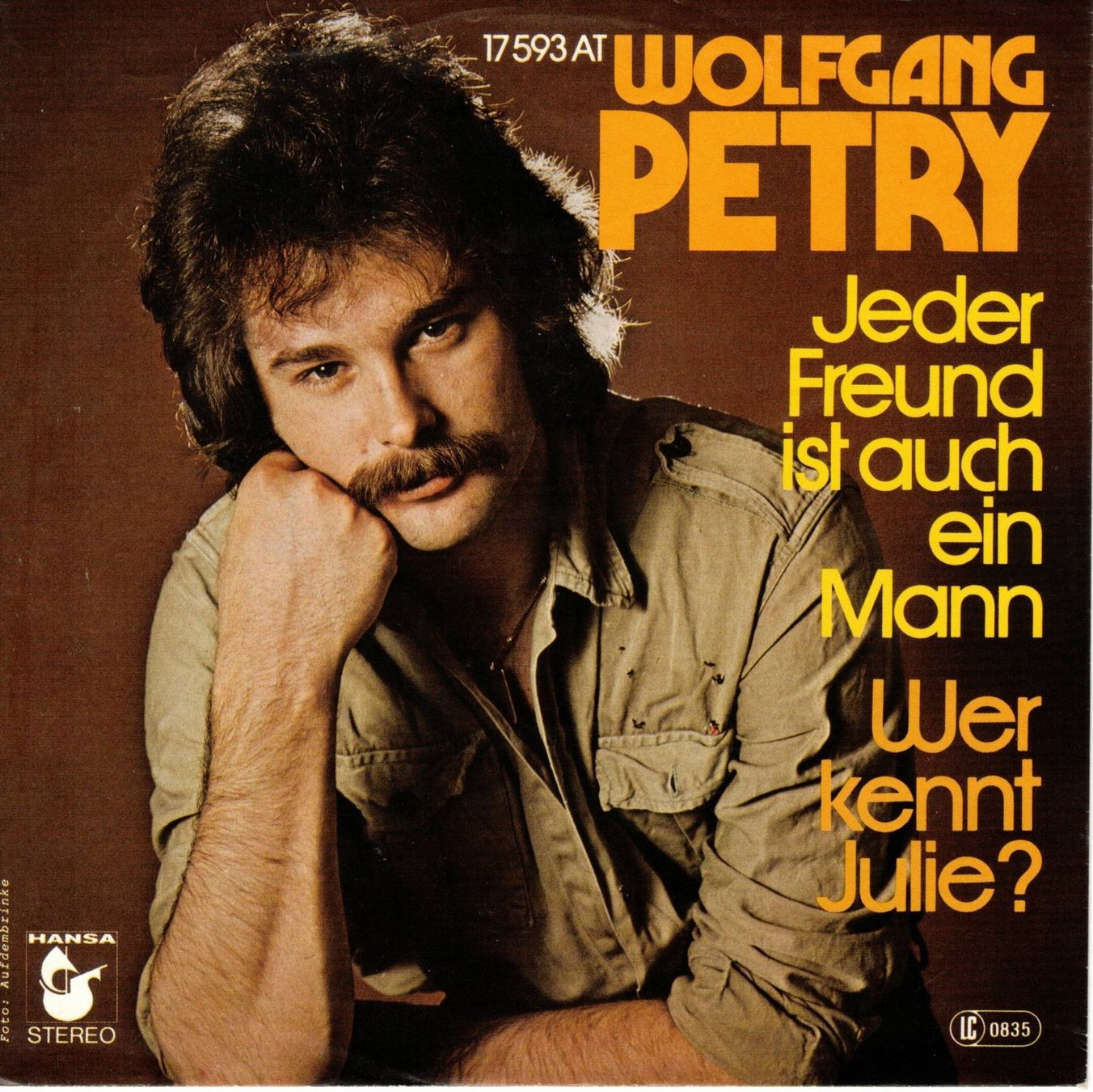 Schallplatten: Wolfgang Petry  --  Jeder Freund ist auch ein Mann  Single7 – Gebraucht aus Rheinau von asteng