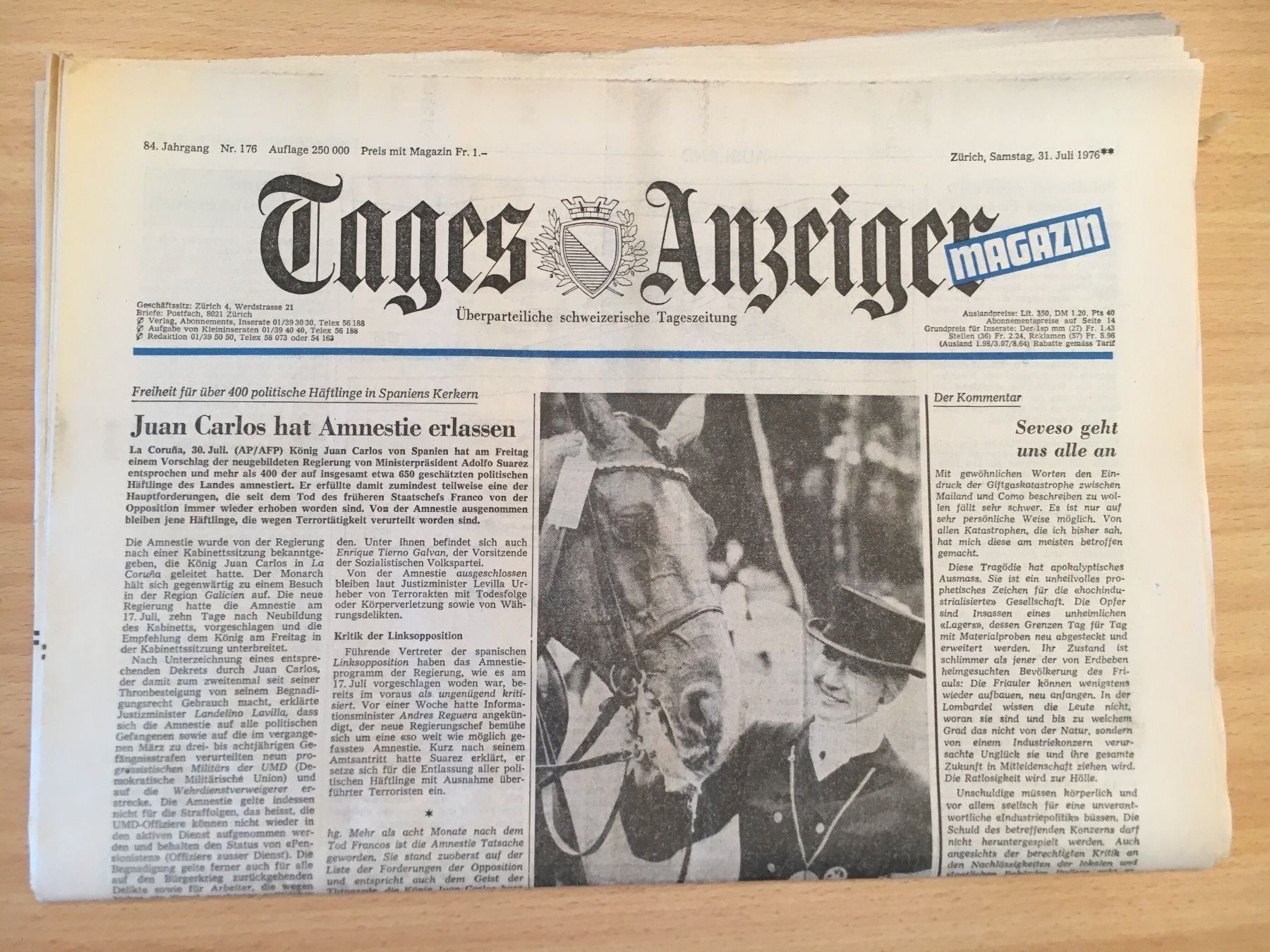 Zeitschriften & Magazine: Tagesanzeiger vom 31. Juli 1976 – Gebraucht aus Luzern von Jiggy_8898