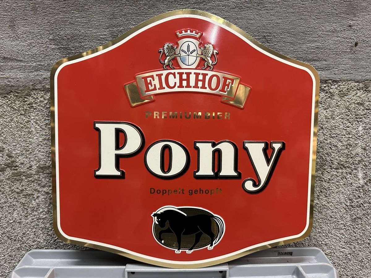 Schilder: Eichhof pony bier werbeschild – Neu (gemäss Beschreibung) aus Reinach AG von rares75